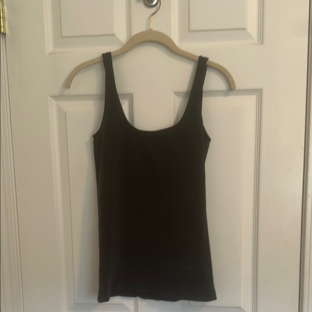 Last Tango Black Sleeveless Fitted Tank
